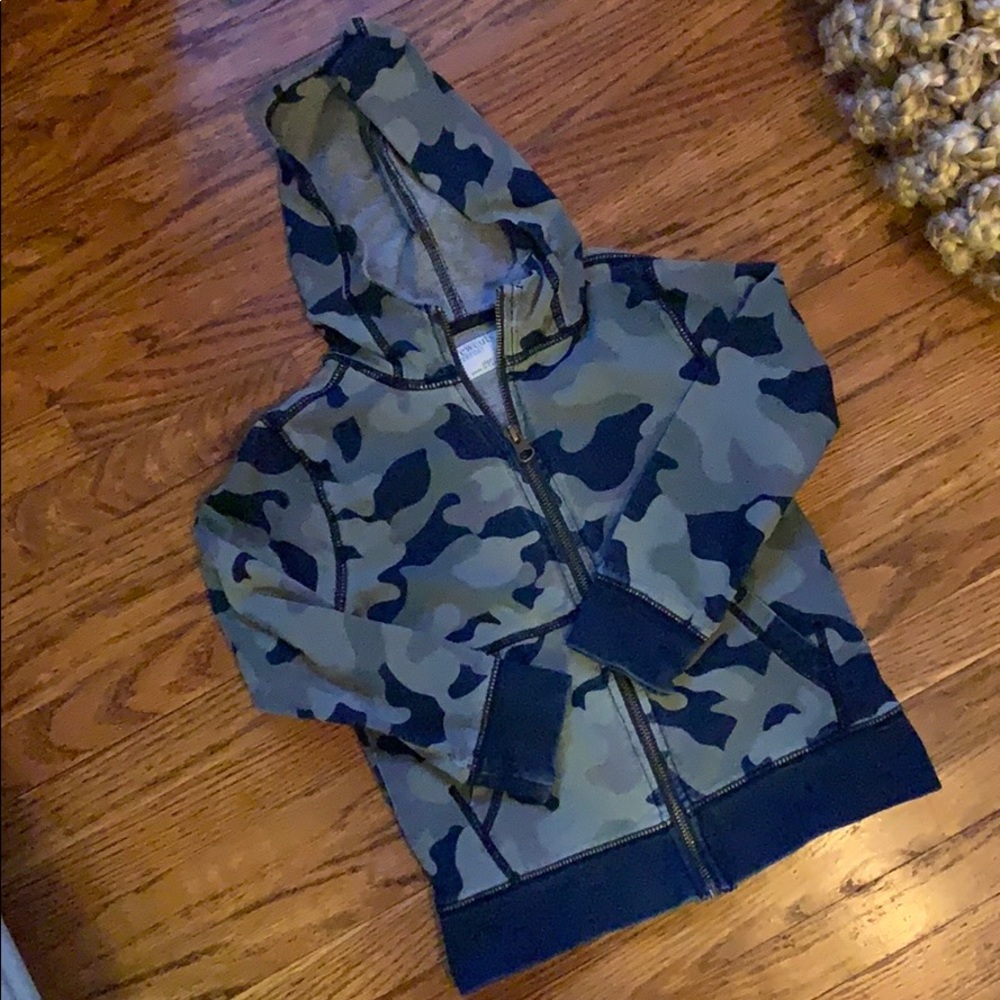 J Crew Crewcuts Camo Hoodie Zip up